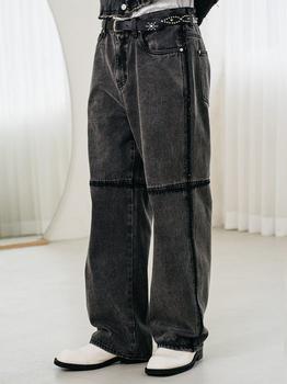 商品VASTIC | Knee Cut Clean Washed Denim Pants Black,商家W Concept,价格¥637图片
