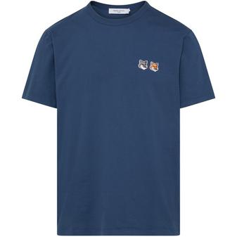 Maison Kitsune | Double Fox Head 短袖T恤衫商品图片,额外9.5折, 额外九五折