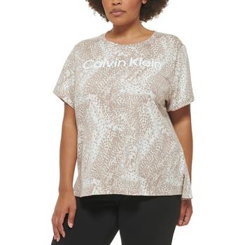Calvin Klein | Plus Size Printed Logo T-Shirt商品图片,6折