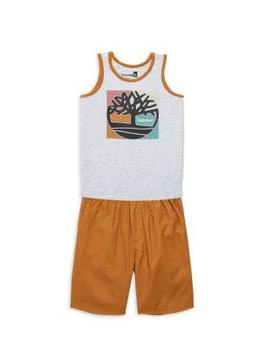 推荐Boy's 2-Piece Logo Graphic Muscle Tee & Shorts Set商品