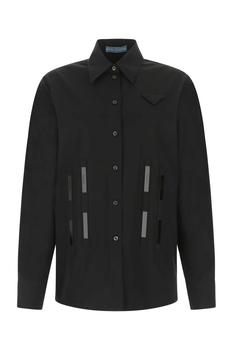 Prada | Prada Logo Tape Detailed Shirt商品图片,6.4折