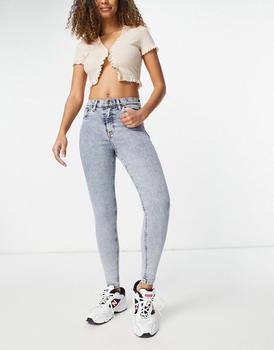 冬装topshop jamie, Topshop | Topshop Jamie jean in bleach acid wash商品图片 6折