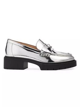 Coach | Leah Metallic Leather Loafers 