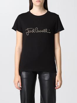 Just Cavalli | Just Cavalli T-shirt with stud logo商品图片,7折起