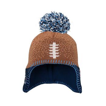 商品Outerstuff | Newborn and Infant Boys and Girls Brown Tennessee Titans Football Head Knit Hat with Pom,商家Macy's,价格¥169图片