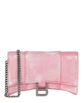 Balenciaga | Denim Print Hourglass Wallet On A Chain,商家Maison Beyond,价格¥4991