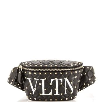 [二手商品] Valentino | VLTN Rockstud Spike Belt Bag Quilted Printed Leather,商家Premium Outlets,价格¥5490