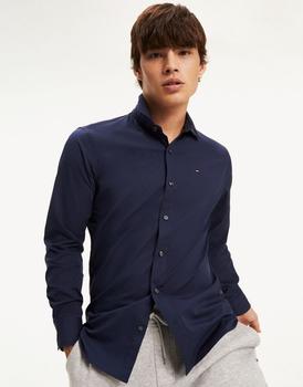 Tommy Hilfiger | Tommy Jeans slim fit stretch shirt in navy商品图片,