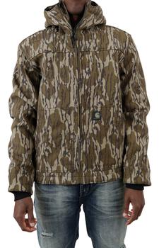 推荐(105477) Super Dux Relaxed Fit Sherpa-Lined Camo Active Jacket - Mossy Oak Bottomland Camo商品