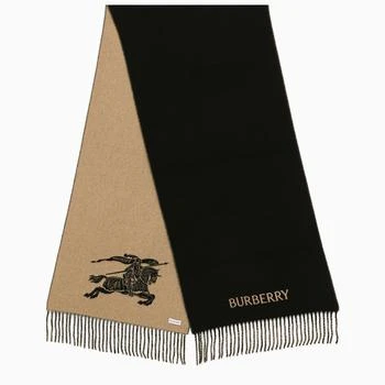 Burberry | Camel/black cashmere scarf 满$110享9折, 满折