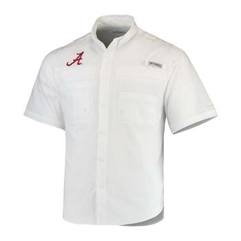 Columbia | Men's White Alabama Crimson Tide Tamiami Shirt商品图片,