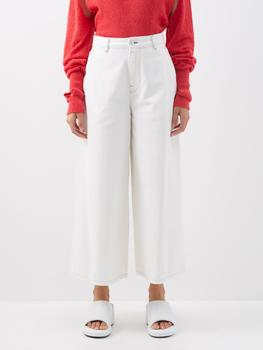 推荐Cropped wide-leg jeans商品