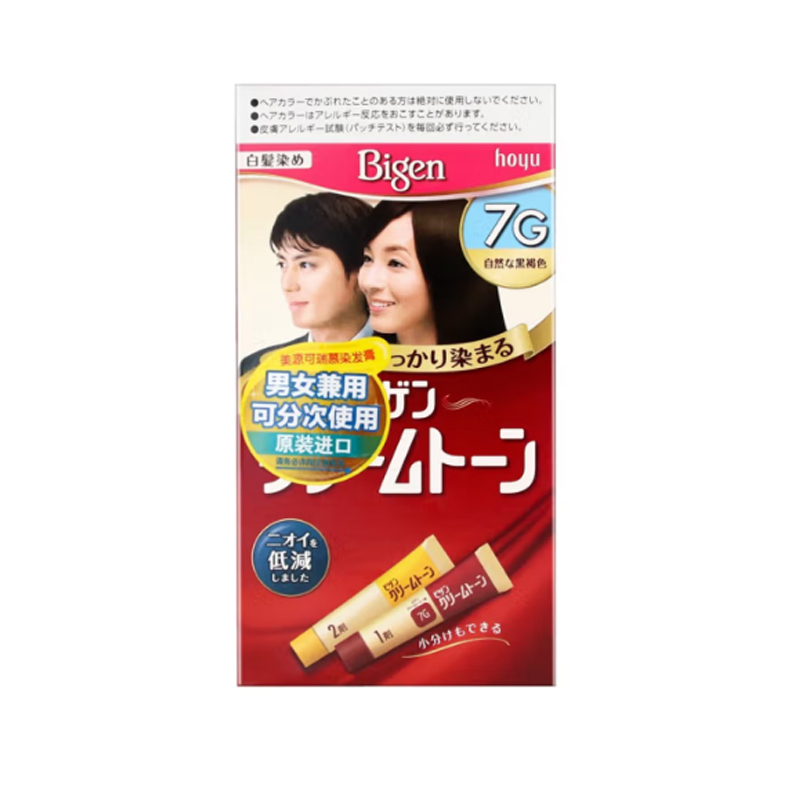 商品日本Bigen美源可瑞慕染发剂7G自然黑褐色图片