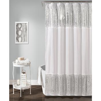 商品Lush Décor | Shimmer Sequins 72"x70" Shower Curtain,商家Macy's,价格¥321图片