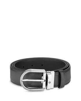 MontBlanc | Horseshoe Buckle Leather Belt商品图片,独家减免邮费