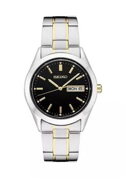 Seiko | Essential Two Tone Black Dial Watch商品图片,