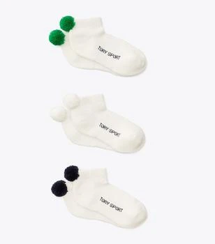 Tory Burch | Performance Compression Pom-Pom Socks, 3-Pack,商家Tory Burch,价格¥391