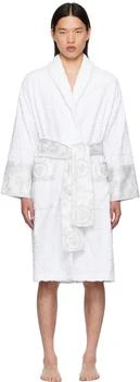 Versace | White 'I Heart Baroque' Robe,商家Ssense US,价格¥4050