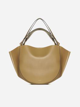 推荐Mia leather tote bag商品