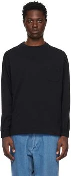 Nanamica | Black Pocket Long Sleeve T-Shirt 4.7折