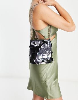 topshop包, Topshop | Topshop sequin chain detail shoulder bag商品图片 