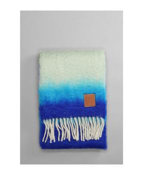 罗意威围巾图片, Loewe | Scarve In Cyan Wool商品图片 