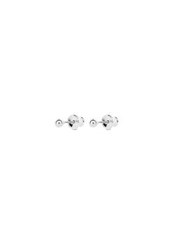 商品Pin Up Earrings Silver Silver (Grey) QUANTITY: A PAIR图片