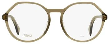 推荐Fendi Women's Roma Amor Eyeglasses FF0398F 10A Transparent Beige 53mm商品