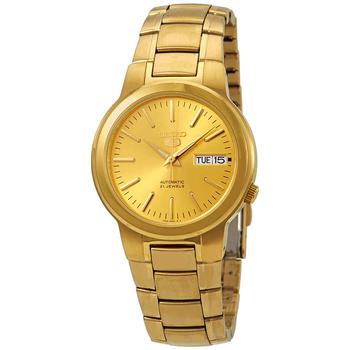精工5号, Seiko | Series 5 Automatic Gold Dial Mens Watch SNKA10商品图片 4.5折
