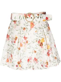 推荐ZIMMERMANN - Floral Print Linen Shorts商品