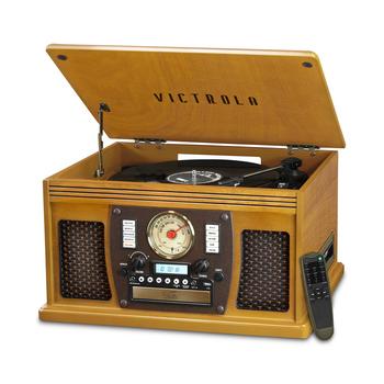 商品Victrola Wood 8-in-1 Nostalgic Bluetooth Record Player图片