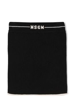 推荐MSGM Black Viscose Skirt商品