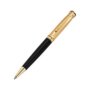 商品Picasso and Co | Picasso and Co Black/Yellow Gold-Plated Plated Ballpoint Pen,商家Jomashop,价格¥388图片