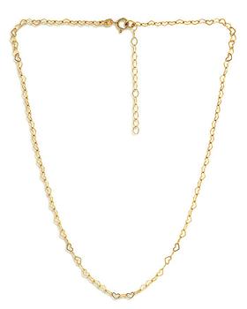 商品AQUA | Heart Link Chain Necklace, 16" - 100% Exclusive,商家Bloomingdale's,价格¥396图片