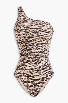 推荐One-shoulder leopard-print swimsuit商品