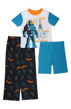 AME | Kids' Pixar Buzz Lightyear Print Pajama 3-Piece Set商品图片,3.9折