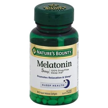 Nature's Bounty | Super Strength Melatonin 5 mg Dietary Supplement Softgels,商家Walgreens,价格¥118