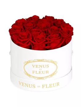 Venus ET Fleur | Classic Small Round Box with Pure White Roses,商家Saks Fifth Avenue,价格¥2229