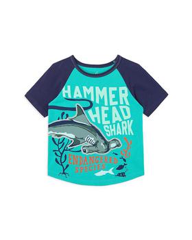 推荐x The Nature Conservancy Boys' Hammer Head Shark Cotton Tee - Little Kid, Big Kid商品