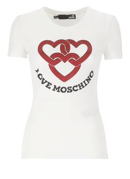 Love Bravery真假, Love Moschino | Love Moschino Logo-Detailed Crewneck T-Shirt商品图片 8.1折起
