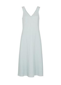 vince连衣裙, Vince | Light blue matte satin midi dress商品图片 