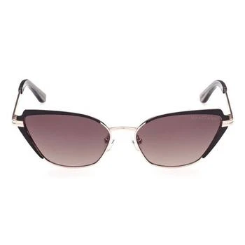 推荐Gradient Brown Cat Eye Ladies Sunglasses GM0818 32F 56商品