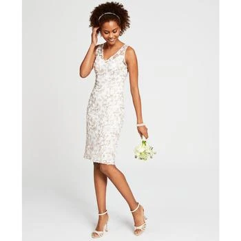 Adrianna Papell | Women's Floral Embroidered Sheath Dress 