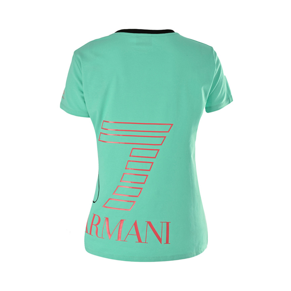 Emporio Armani | Emporio Armani 安普里奥 阿玛尼 EA7女士短袖T恤粉绿色 3GTT59-J29Z-1871商品图片,独家减免邮费