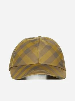 Burberry | Check canvas baseball cap 独家减免邮费