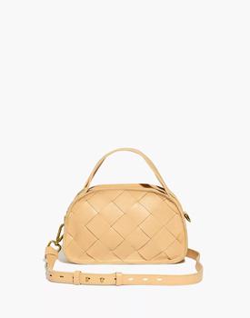 The Sydney Zip-Top Crossbody Bag: Woven Leather Edition product img
