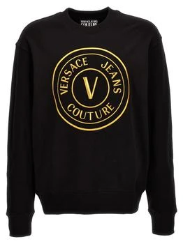 Versace | Logo Embroidery Sweatshirt Black 6折, 独家减免邮费