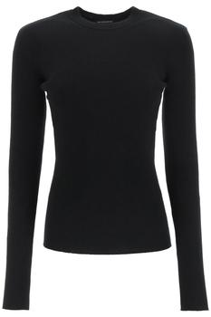 RITA OPEN-BACK KNITTED CREW NECK product img