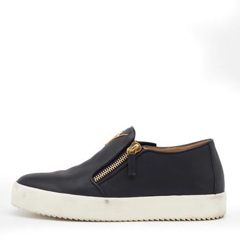 推荐Giuseppe Zanotti Black Leather Eve Slip On Sneakers Size 42.5商品