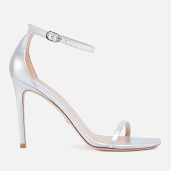 推荐Stuart Weitzman Nudist Curve 100 Leather Heeled Sandals商品